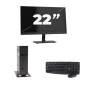 Atrust t176 USFF - Intel Atom x5-E8000 - 8GB RAM - 256GB SSD - Windows 11 + 1x 22 Zoll Monitor