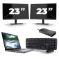 Dell Latitude 5410 – Intel Core i5-10. Generation – 14 Zoll – 8GB RAM – 256 GB SSD – Windows 11 + 2x 23 Zoll Monitor