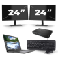 Dell Latitude 7300 – Intel Core i5-8. Generation – 13 Zoll – 8GB RAM – 256 GB SSD – Windows 11 + 2x 24 Zoll Monitor