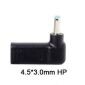Adapterstecker für Buchse Alle Marken außer Dell Typ-C TYPEC USB-C / Stecker HP 4,5*3,0 mm Mittelstift