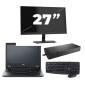 Fujitsu LIFEBOOK E5410 – Intel Core i3 der 10. Generation – 14 Zoll – 8 GB RAM – 256 GB SSD – Windows 11 Home + 1x 27-Zoll-Monitor