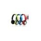 Solides Stereo-Headset mit Mikrofon, Weiß/Grün, Modell HT-HD212
