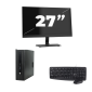 HP ProDesk 600 G2 USFF – Intel Core i3 (6. Generation) – 8 GB RAM – 256 GB SSD – Windows 11 + 1x 27-Zoll-Monitor