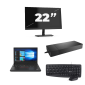 Lenovo ThinkPad A485 - AMD Ryzen 5 2500U - 14 Zoll - 16GB RAM - 256GB SSD - Windows 11 Home + 1x 22 Zoll Monitor