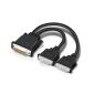 Video-Splitterkabel DMS-59 auf 2x DVI 338285-009