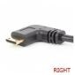 Rechtwinkliges Mini-HDMI-Stecker auf HDMI-Buchse, 17 cm