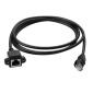 CAT5e-Netzwerkverlängerungskabel, 100 cm, schwarz