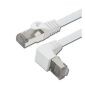 CAT5e gerades auf rechtwinkliges UTP-Patchkabel, 150 cm, weiß