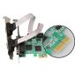 DIEWU PCI-E Seriell/Parallel-Controllerkarte mit Low-Profile-Halterung