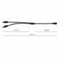 DC-Stromversorgungs-Splitter 1 bis 3 für CCTV-Kamera