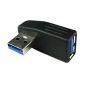 USB 3.0 A-Stecker auf Buchse-Adapter, links abgewinkelt