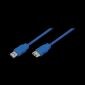 USB 3.0 A-Stecker auf A-Buchse, blau, 3M,CU0057
