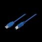 USB 3.0 A-Stecker auf B-Stecker, blau, 1M, CU0044
