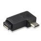 Micro-USB-Buchse-auf-Stecker-Adapter, 90°-Linkswinkel