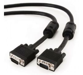Premium VGA HD15M/HD15M doppelt geschirmt mit 2*Ferrit-Kabel, 3 m, schwarz