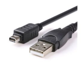 Kompatibles 12-poliges USB-Datenkabel für Olympus Evolt E520 E330 usw. Länge: 150 cm