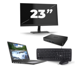 Dell Latitude 7300 – Intel Core i5-8. Generation – 13 Zoll – 8GB RAM – 256 GB SSD – Windows 11 + 1 x 23 Zoll Monitor