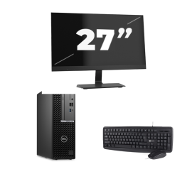 Dell OptiPlex 7000 USFF - Intel Core i7 12. Generation - 16GB RAM - 256GB SSD - Windows 11 + 1x 27 Zoll Monitor