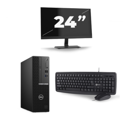 Dell OptiPlex 7080 USFF – Intel Core i5 der 10. Generation – 8GB RAM – 256 GB SSD – Windows 11 + 1 x 24 Zoll Monitor