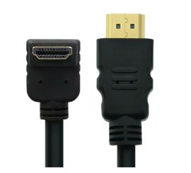 HDMI-Kabel v2.0a 90° abgewinkelt, Ausgang, vergoldet, M/M, 1,8 m