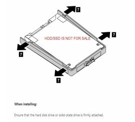 Festplatten-Caddy für Lenovo ThinkPad X230S X240 X250 X270 T440 T460