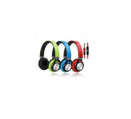 Solides Stereo-Headset mit Mikrofon, Weiß/Grün, Modell HT-HD212