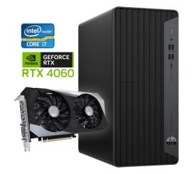 HP EliteDesk 800 G6 Tower – Intel Core i7 der 10. Generation – 16 GB RAM – 1 TB SSD – Nvidia RTX 4060 – Win11 – Spiele-PC