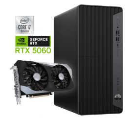 HP EliteDesk 800 G6 Tower – Intel Core i7 der 10. Generation – 16 GB RAM – 1 TB SSD – Nvidia RTX 5060 – Win11 – Spiele-PC
