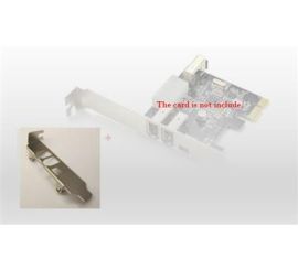 Flache Halterung für 3+1-Port-PCIe-FireWire-Karte