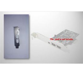 Flache Halterung für 3-Port-PCIe-FireWire-Karte