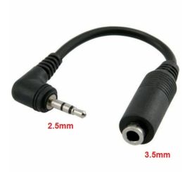 Stereo-Klinken-Konverterkabel 2,5 mm auf 3,5 mm, 15 cm (M/F)
