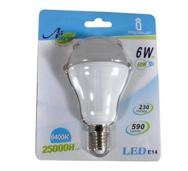 6W E14 LED-Lampe, 480lm, 6400K