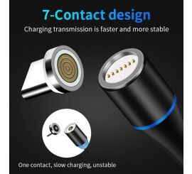 Magnetisches Micro-USB-Kabel, 1 m, 5 V, 2,4 A
