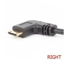 Rechtwinkliges Mini-HDMI-Stecker auf HDMI-Buchse, 17 cm