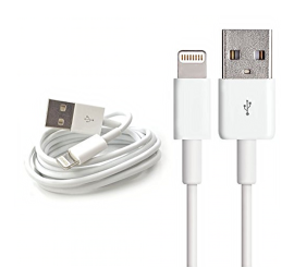 8-poliges USB-Kabel für iPhone, iPod | Farbe Weiß 100CM