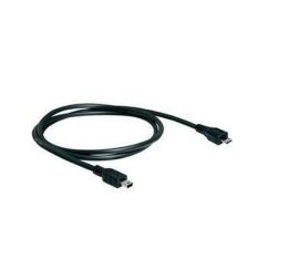Datenkabel Micro-USB-Stecker auf Mini-USB-Stecker, 1 m, Schwarz, unterstützt OTG