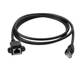 CAT5e-Netzwerkverlängerungskabel, 50 cm, schwarz