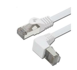 CAT5e gerades auf rechtwinkliges UTP-Patchkabel, 150 cm, weiß
