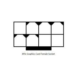 8-Pin-zu-2*6-Pin-Grafikkarten-Versorgungskonverter, M/F