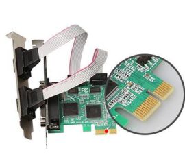 DIEWU PCI-E Seriell/Parallel-Controllerkarte mit Low-Profile-Halterung