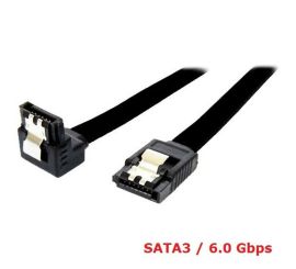 SATA 3-Kabel, mit 90°-Stecker + SATA 3-Kabel, gerader Stecker mit, 6 Gbit/s, 45 cm, 2 Stück