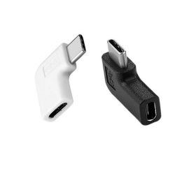 USB-C USB-C-Stecker-auf-Buchse-Adapter mit 90°-Winkel