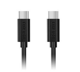 USB 2.0 USB-C M/M Lade-/Datensynchronisierungskabel, Schwarz, 200 cm QC3.0 und 3A-Ausgangsunterstützung