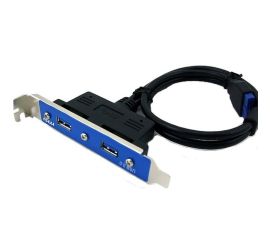 USB 3.0-Halterung 2-Port, 20-Pin (mit einem leeren Pin)
