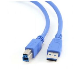 Cableexpert USB 3.0 USB 3.0 A-Stecker auf B-Stecker, blau, 1,8 m