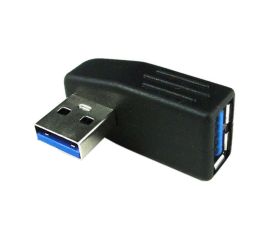 USB 3.0 A-Stecker auf Buchse-Adapter, links abgewinkelt
